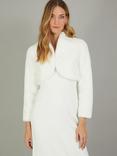 Monsoon Melanie Faux Fur Jacket, Ivory