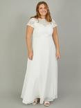 Monsoon Angela Lace Maxi Wedding Dress, Ivory