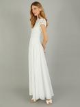 Monsoon Angela Lace Maxi Wedding Dress, Ivory