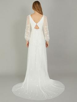 Monsoon Josette Embellished Bridal Maxi Dress, Ivory - view 2, Ivory