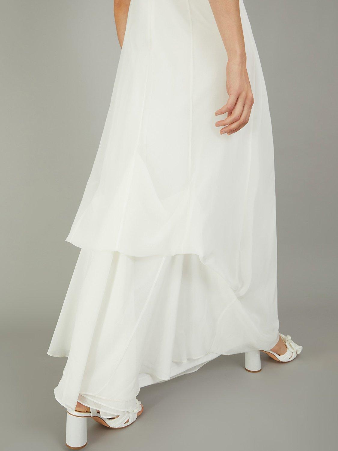 Product image 5 of 5, which shows Monsoon Liz Embroidered Bridal Maxi Dress, Ivory, 6