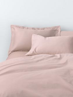 John Lewis Specialist Temperature Regulating Cotton 400 Thread Count Cotton Bedding, Pale Pink