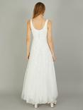 Monsoon Amelie Embroidered Wedding Dress, Ivory