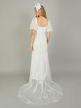 Monsoon Violet Embroidered Bridal Maxi Dress, Ivory