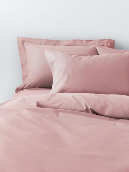 John Lewis Pure Cotton Percale Bedding, Blush Pink