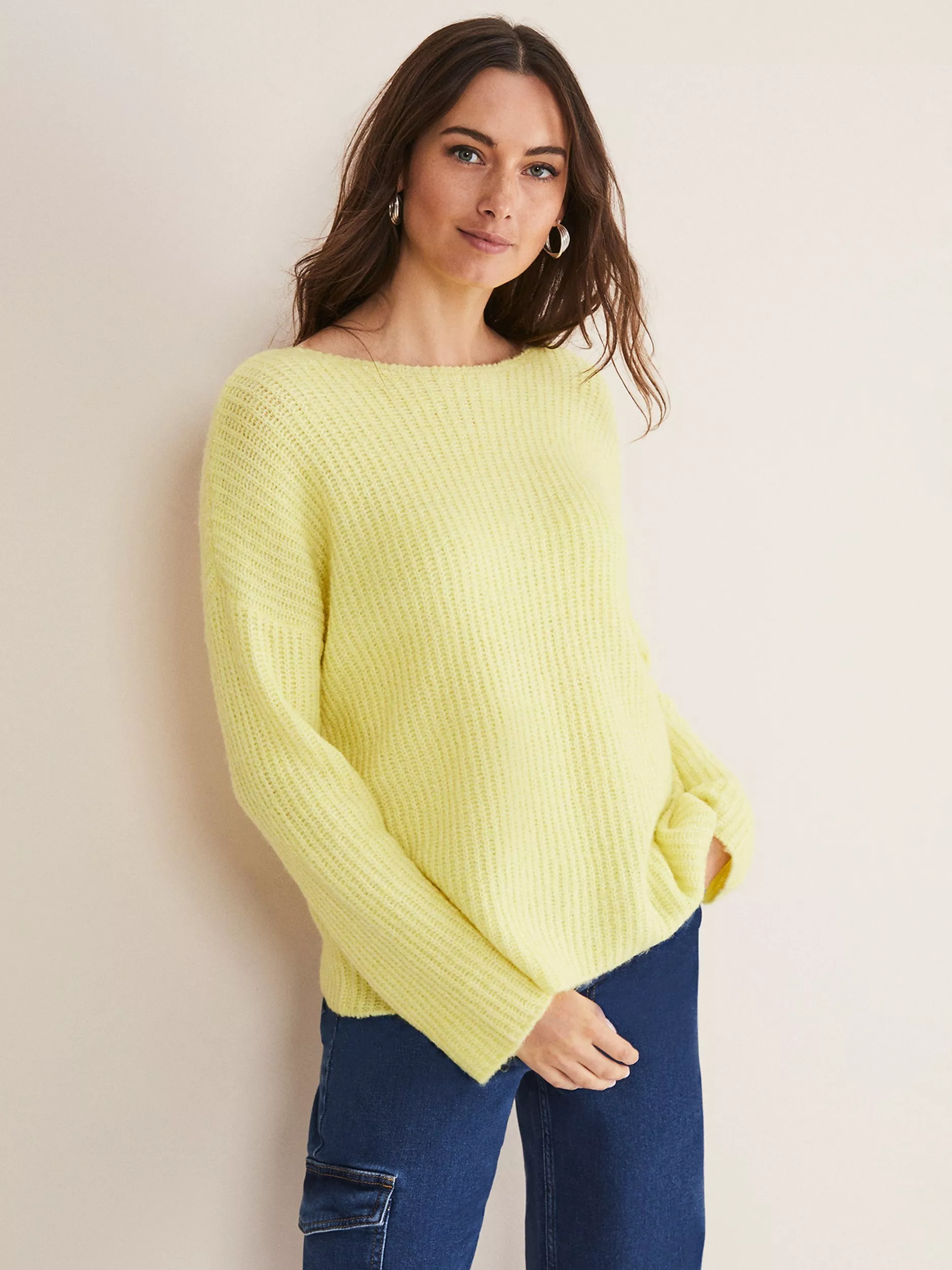 Phase Eight Fay Mohair Blend Jumper, Sherbet