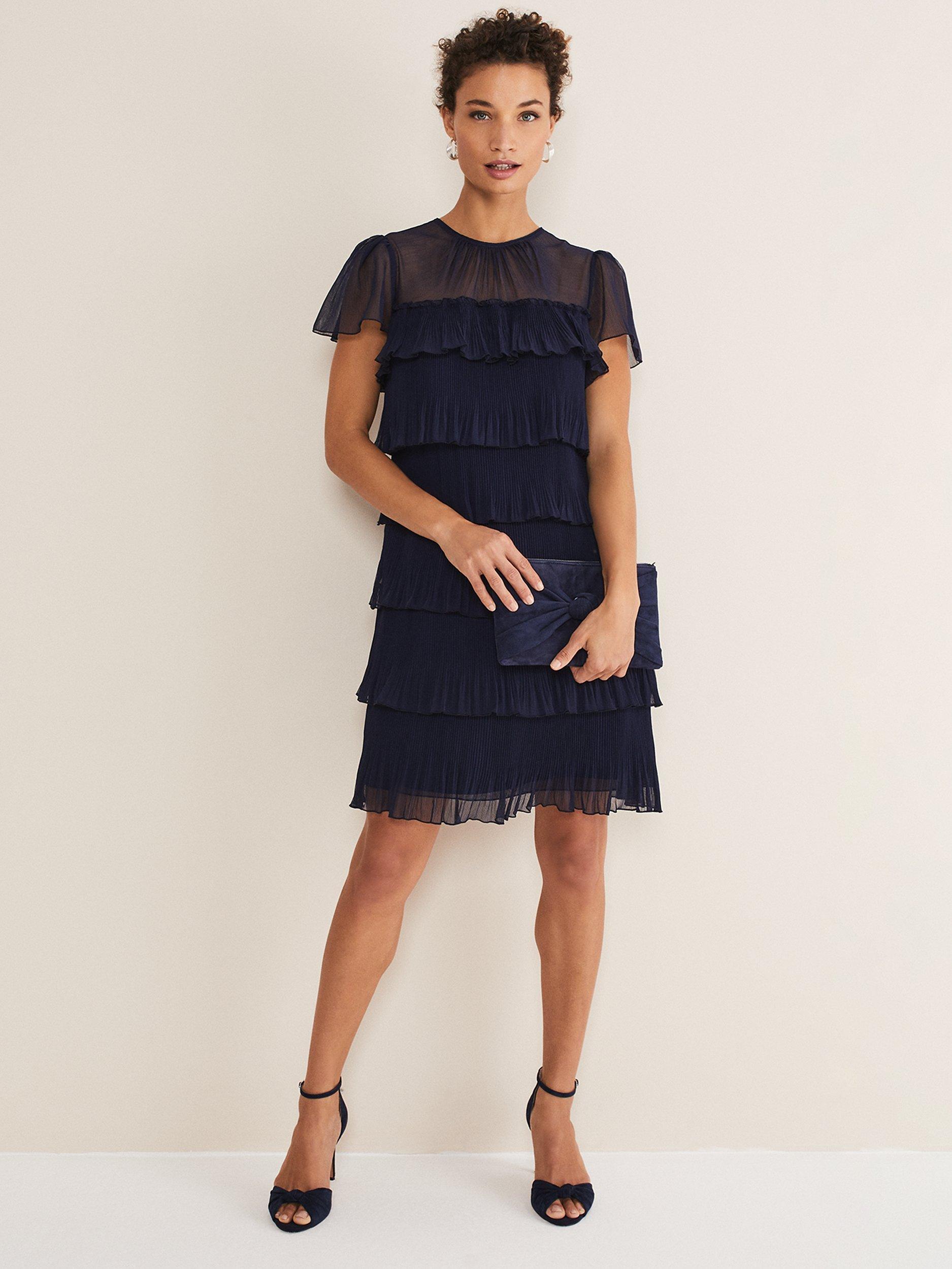 Phase eight lana frill fitted dress best sale