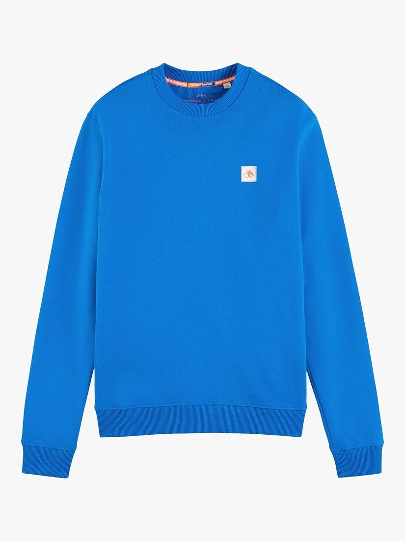 Product image 1 of 1, which shows Scotch & Soda Logo Sweatshirt, Iris Blue, S