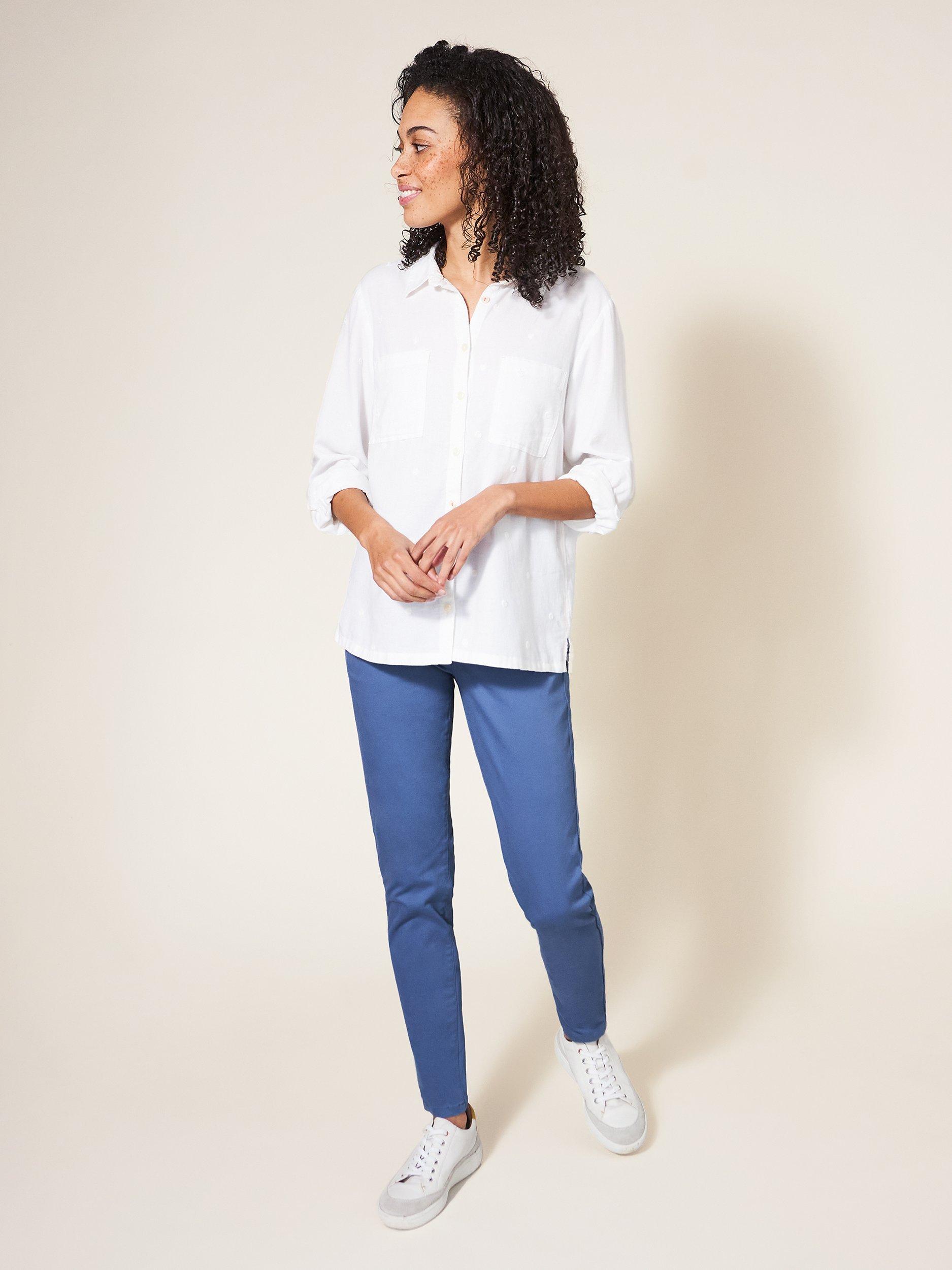 White Stuff Janey Jeggings, Mid Blue