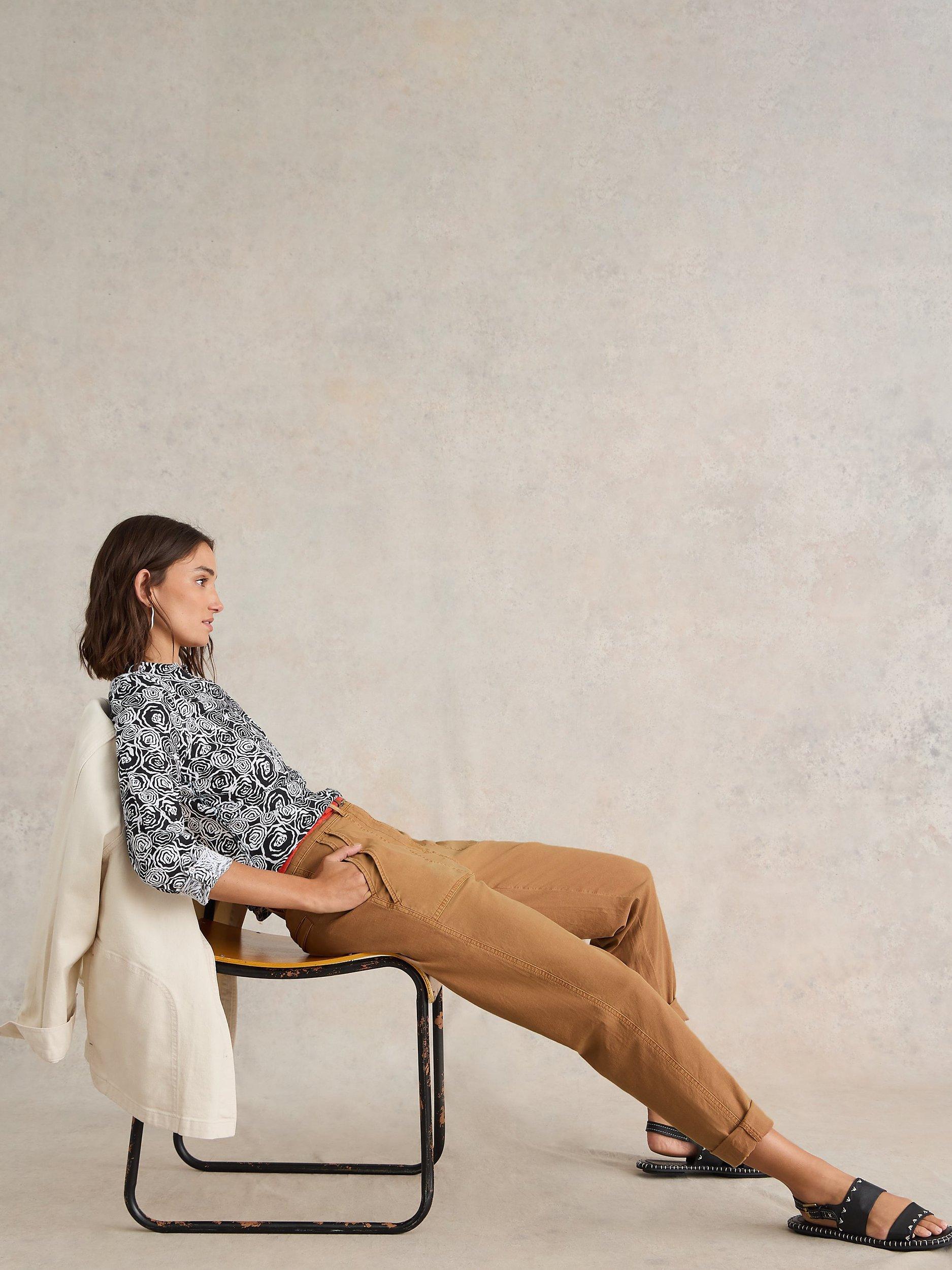 Product image 3 of 7, which shows White Stuff Twister Chinos, Mid Tan, 22R