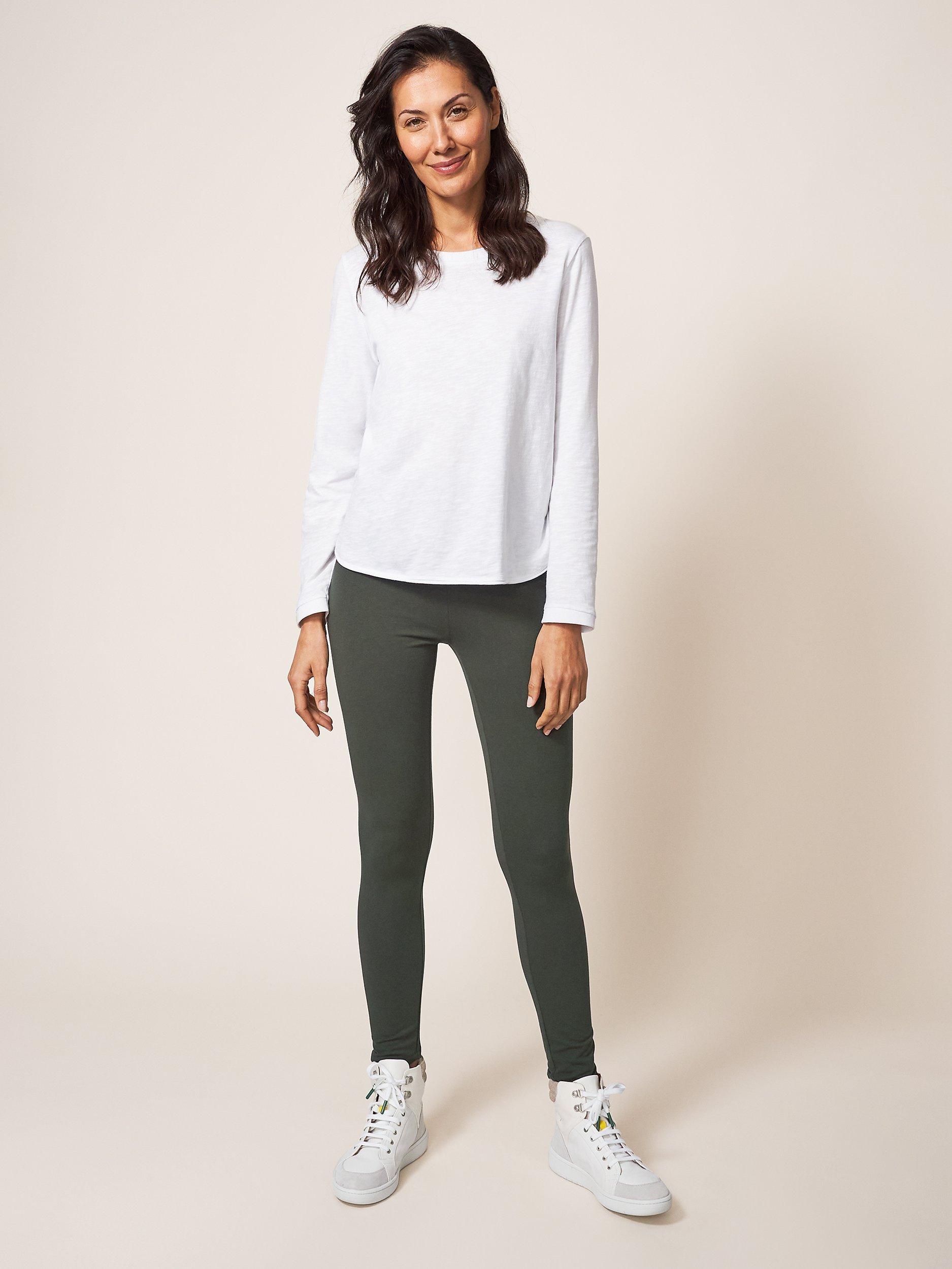 White Stuff Maddie Leggings, Khaki Green