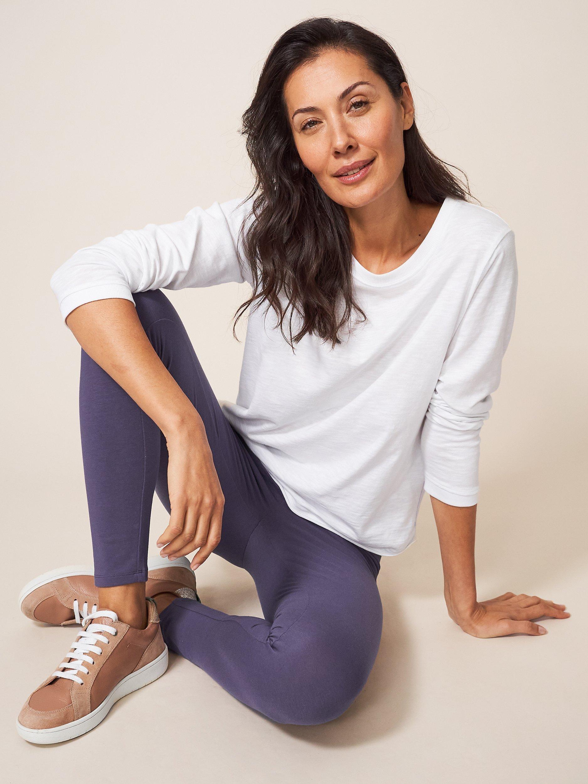 White Stuff Maddie Leggings, Dusky Purple