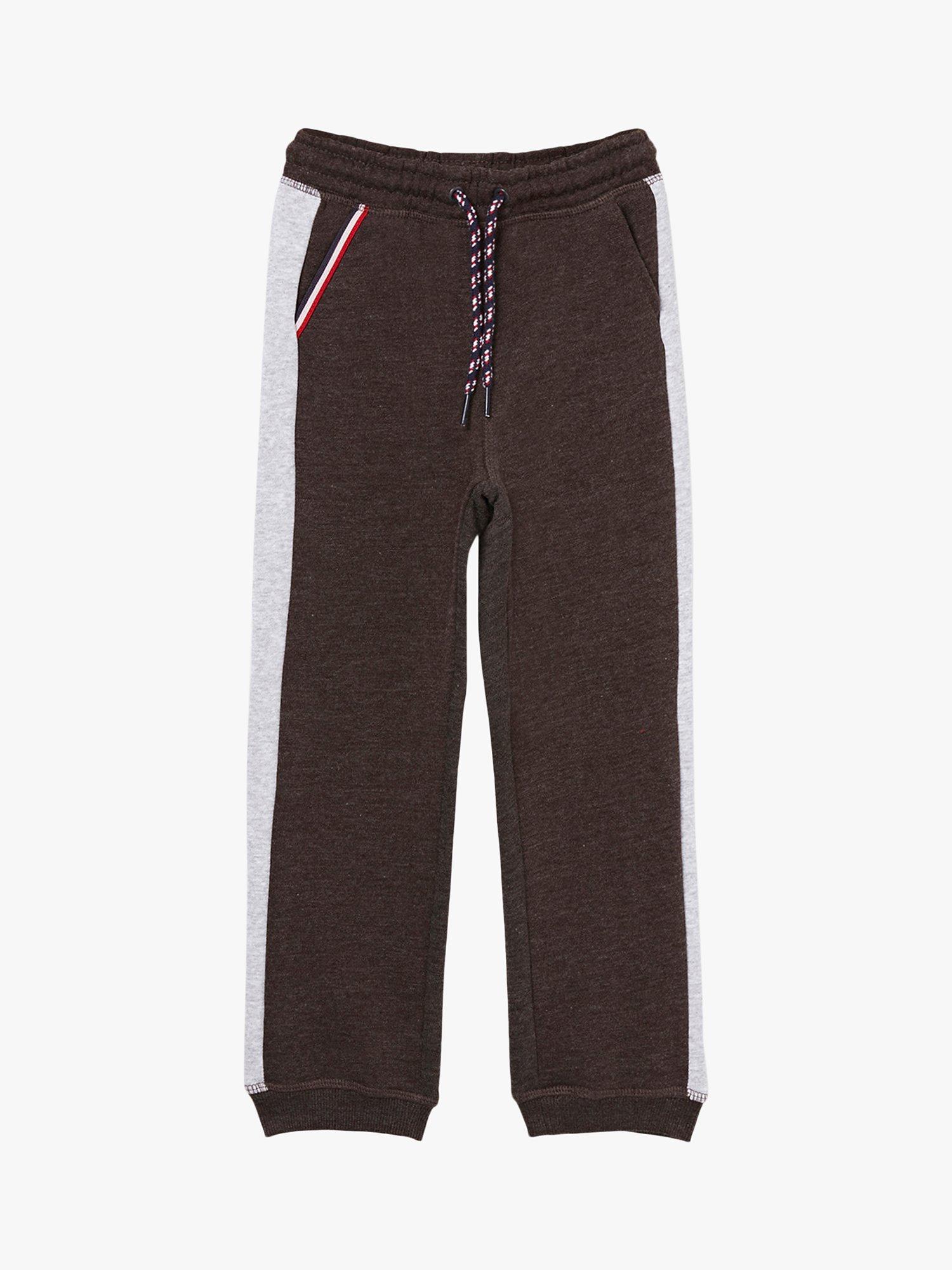 Du Pareil au même Kids' Two-Tone Elasticated Joggers, Dark Grey