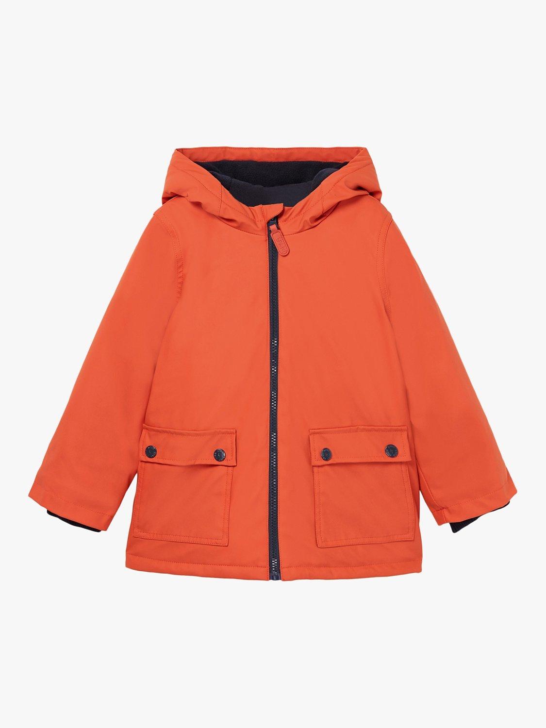 Du Pareil au même Kids' Fox Hooded Gum Raincoat, Orange