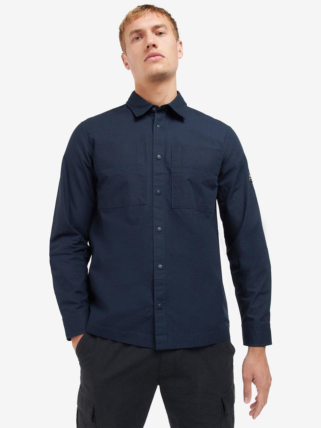 Barbour International Tailored Fit Overshirt, Night Sky
