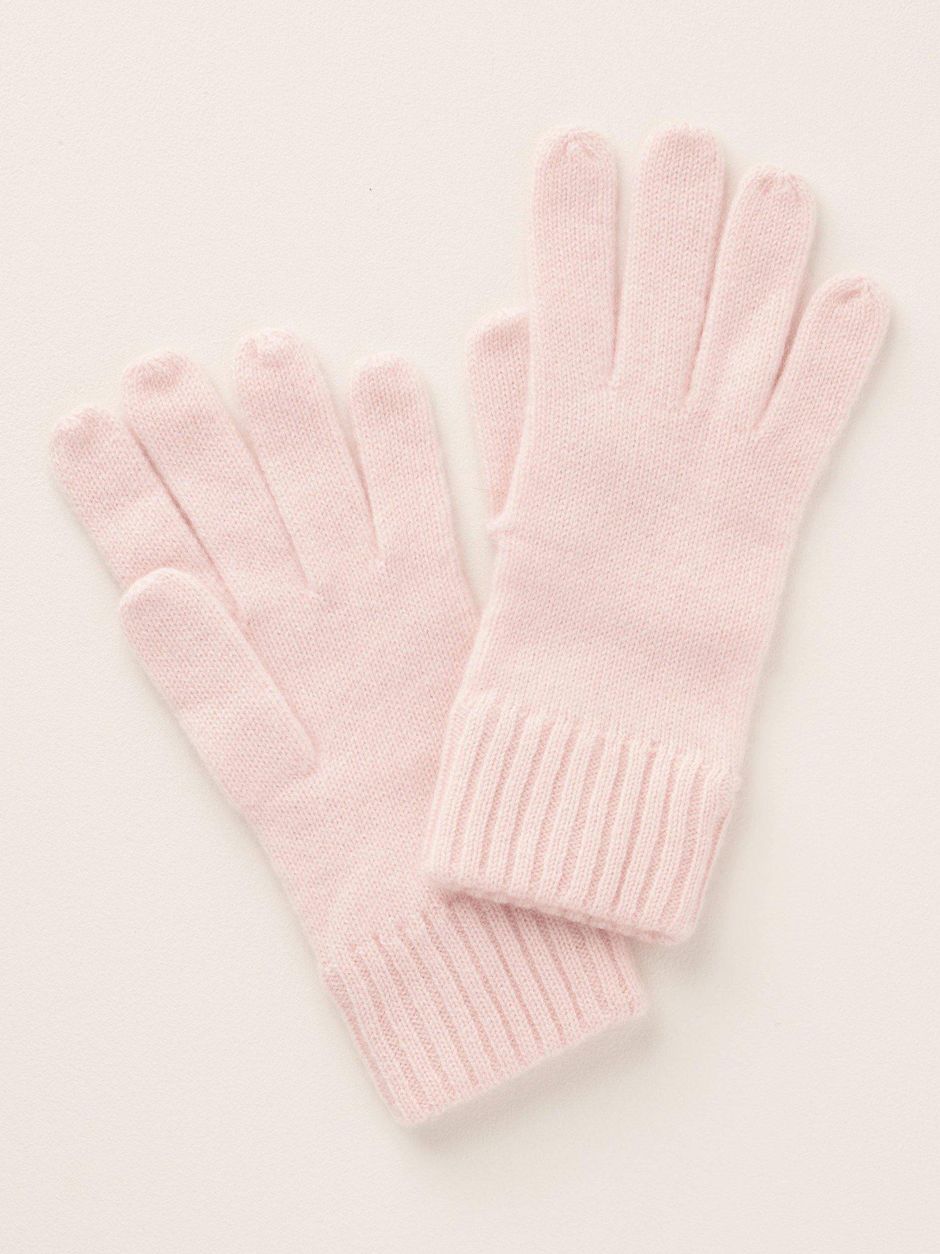Truly Cashmere Gloves, Blush, One Size