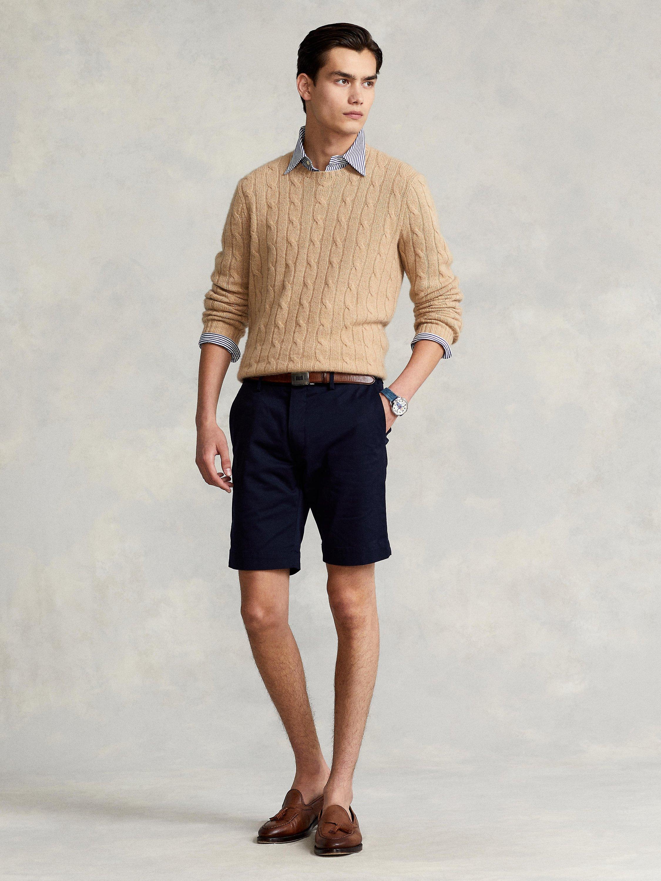 Product image 1 of 3, which shows Polo Ralph Lauren Slim Chino Shorts, Aviator Navy, 32R