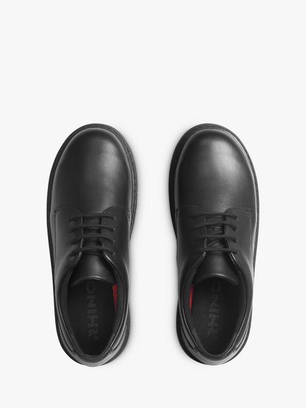 Start-Rite Kids' Glitch Leather School Shoes, Black - view 2, Black Leather