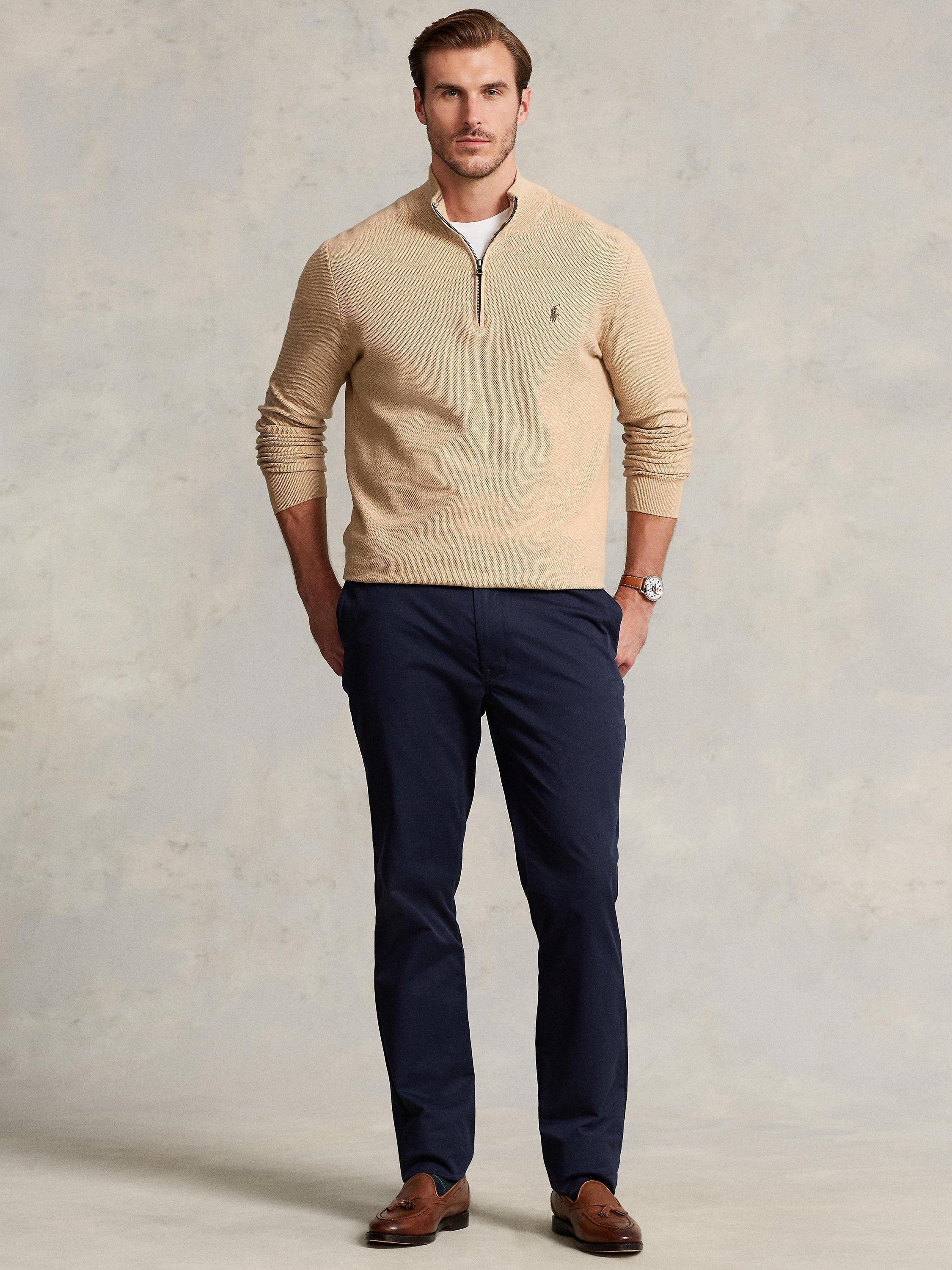 Polo Ralph Lauren Big & Tall Half-Zip Cotton Jumper, C007, XLT