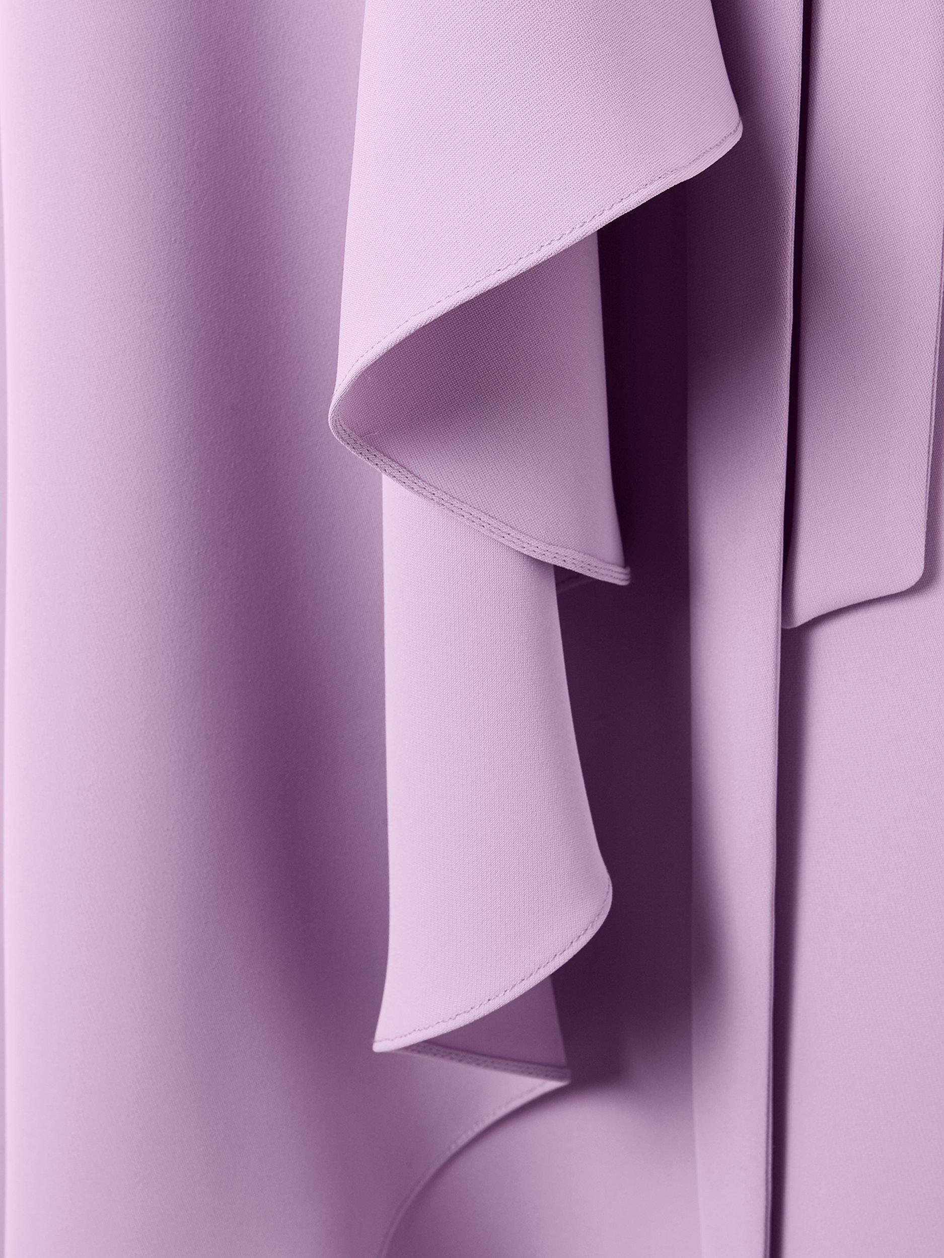 Product image 6 of 7, which shows Phase Eight Julissa Wrap Midi Dress, Crocus, 14