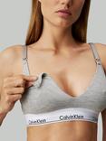 Calvin Klein Modern Cotton Maternity Bra, Grey Heather