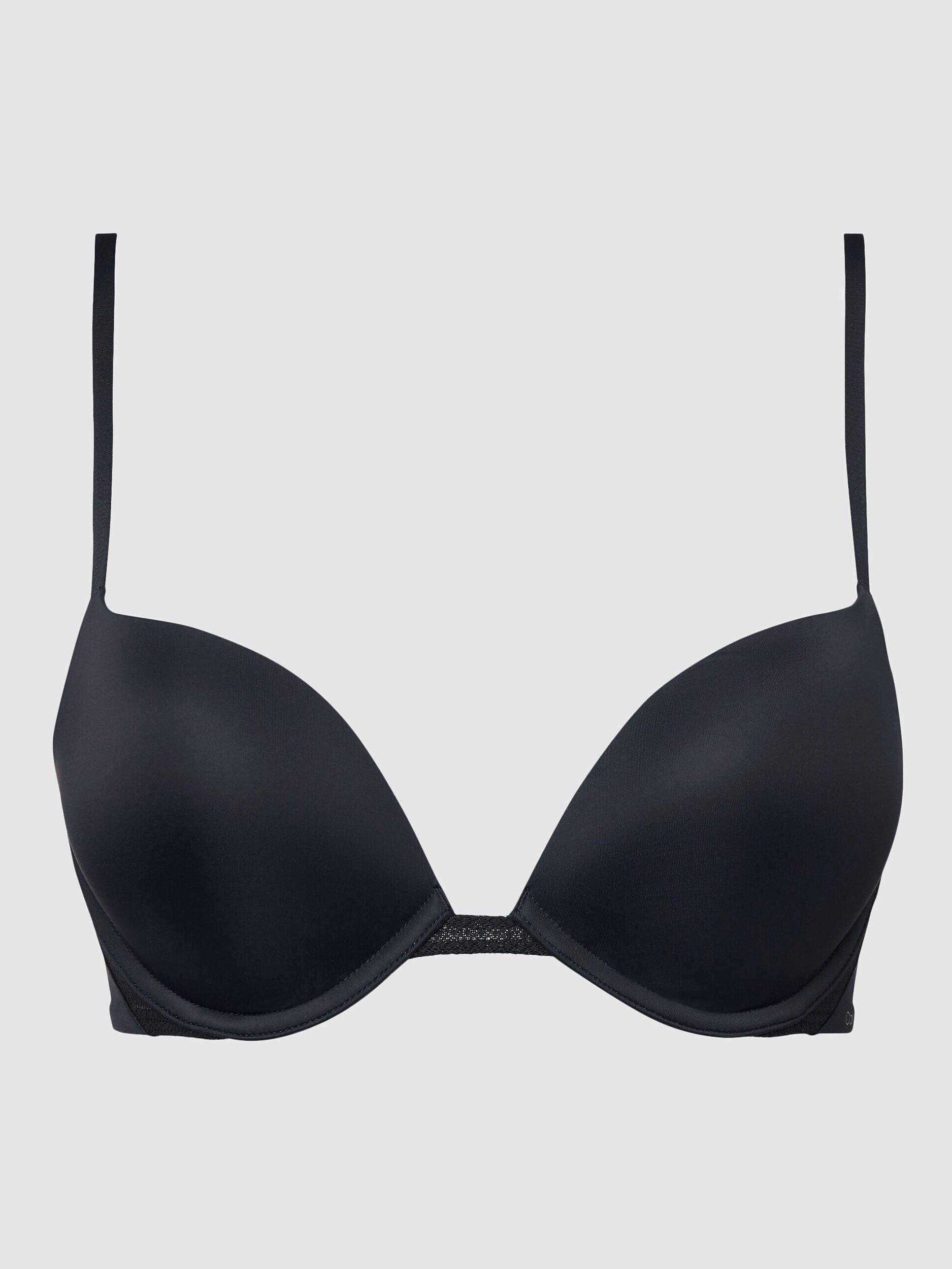 Calvin Klein Perfectly Fit Flex Plunge Push-Up Bra, Black, 32C