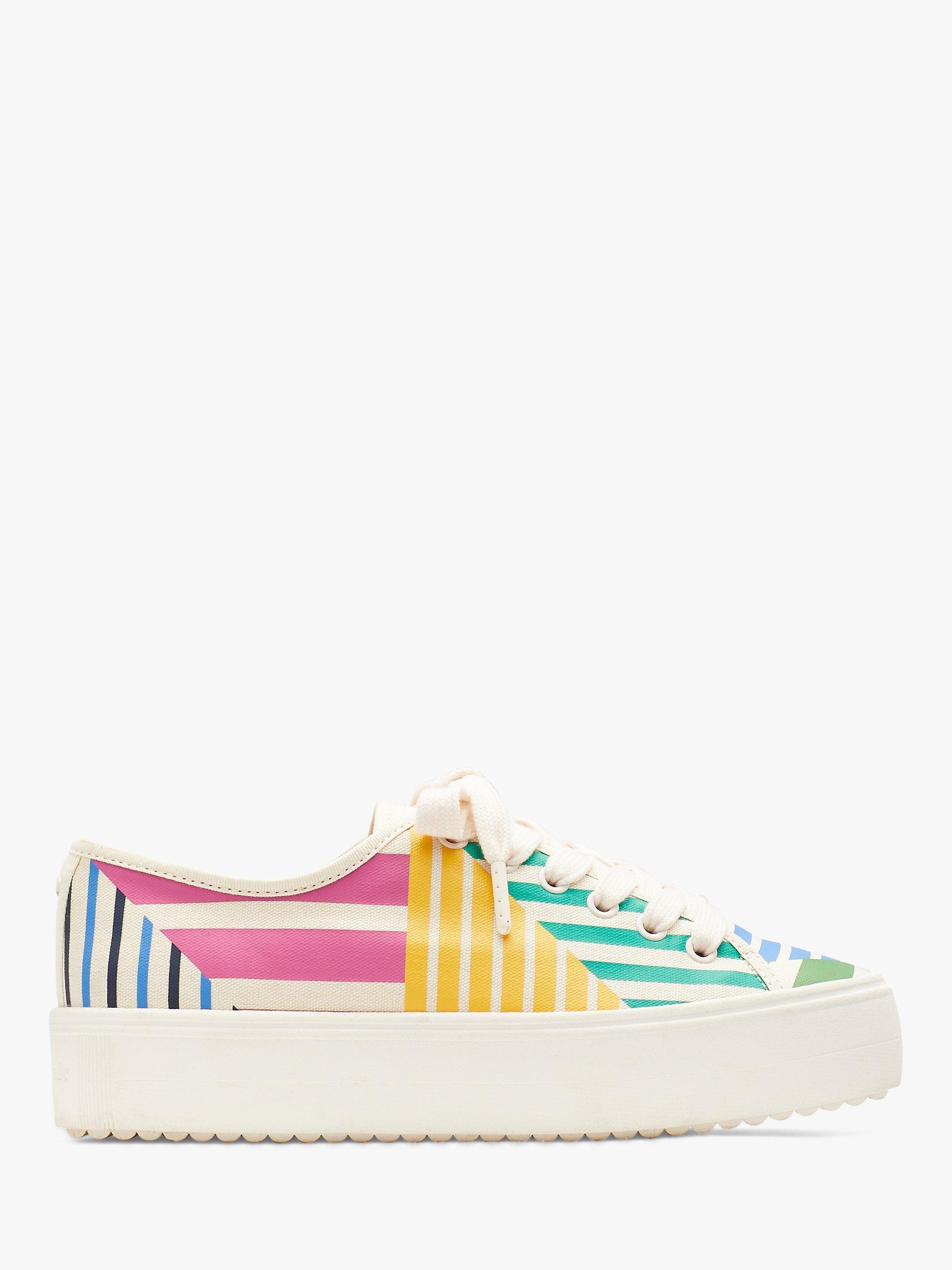 kate spade new york Serve Canvas Trainers, Multi/Patch
