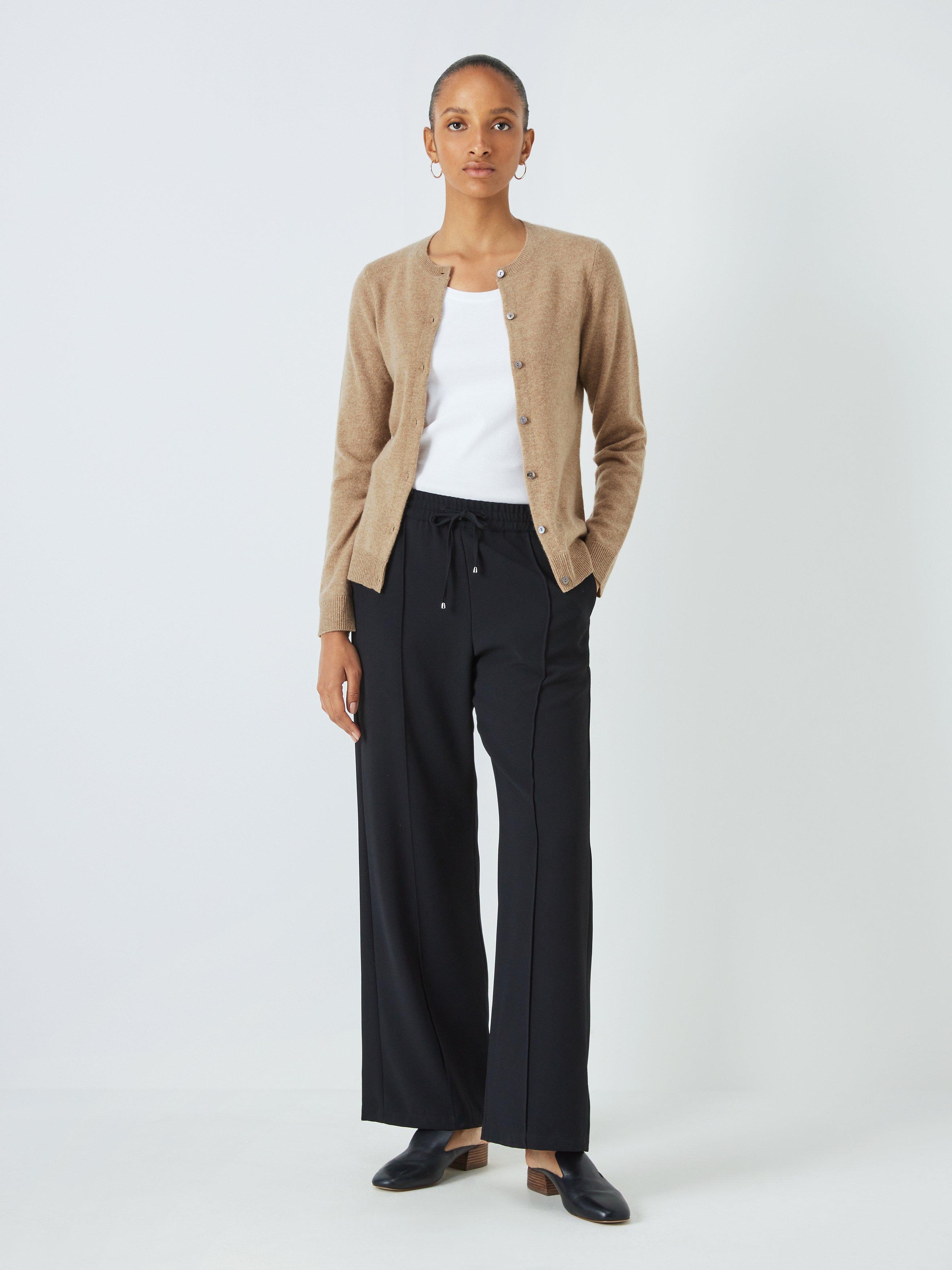 Product image 3 of 6, which shows John Lewis Cashmere Crew Neck Cardigan, Neutral, 8