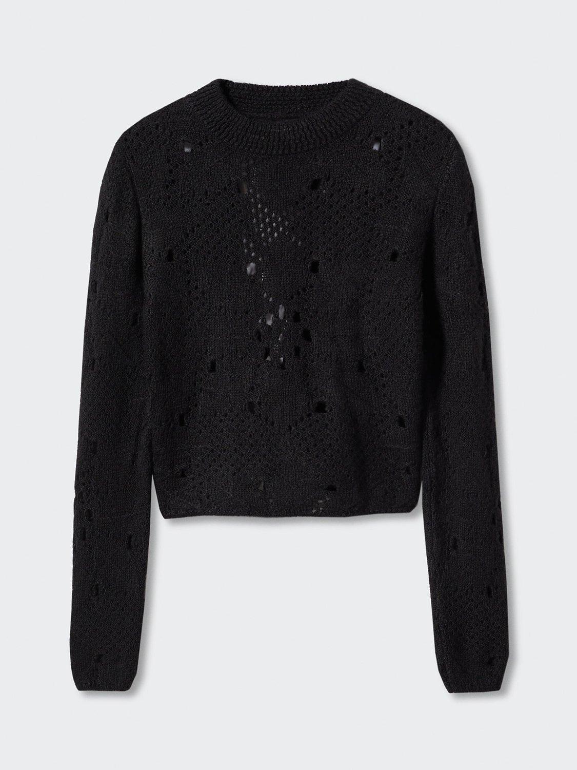 Mango Evren Jumper, Black