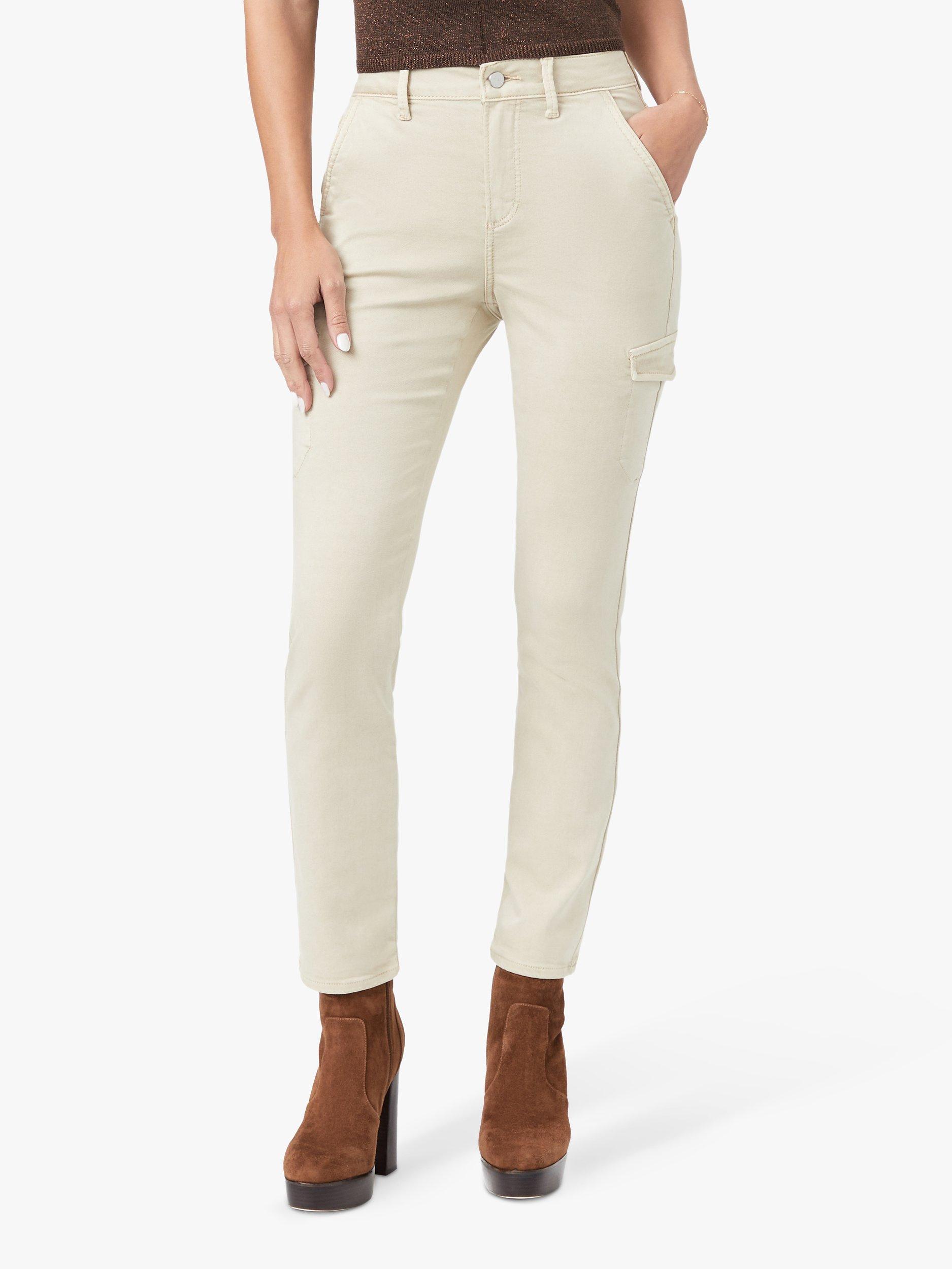 PAIGE Jolie Plain Utility Cropped Trousers, Vintage Warm Sand