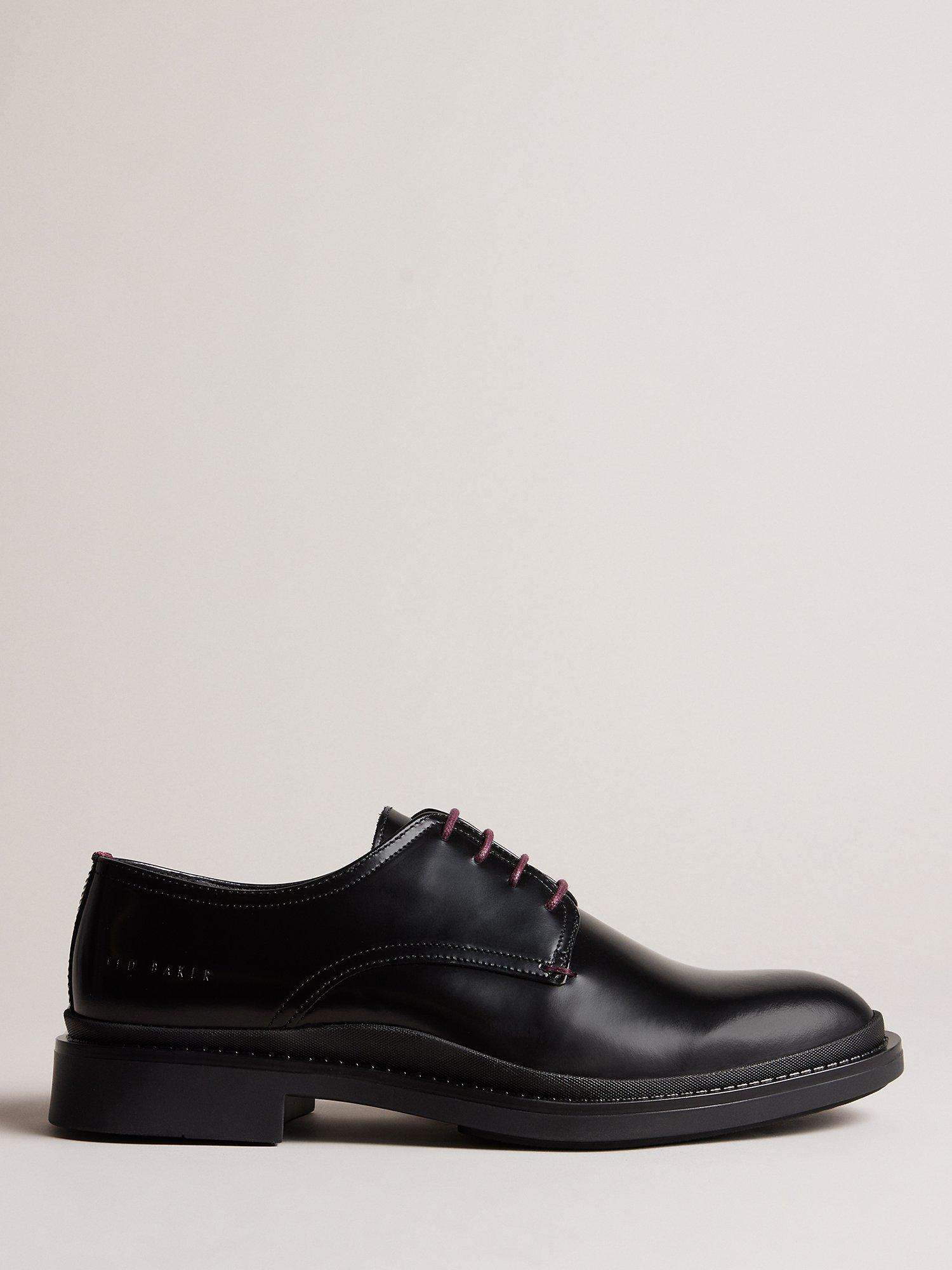 Ted Baker Bur Leather Derby Shoes, Black