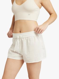Nudea Boxer Pyjama Shorts, White