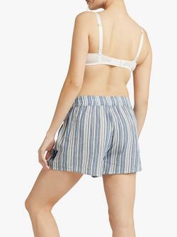 Nudea Boxer Pyjama Shorts - view 2, White/Navy