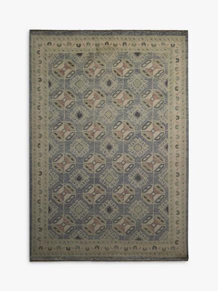 Gooch Luxury Hand Knotted Afghan Ersari Rug, Natural