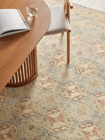 Gooch Luxury Hand Knotted Afghan Ersari Rug - view 2, Natural