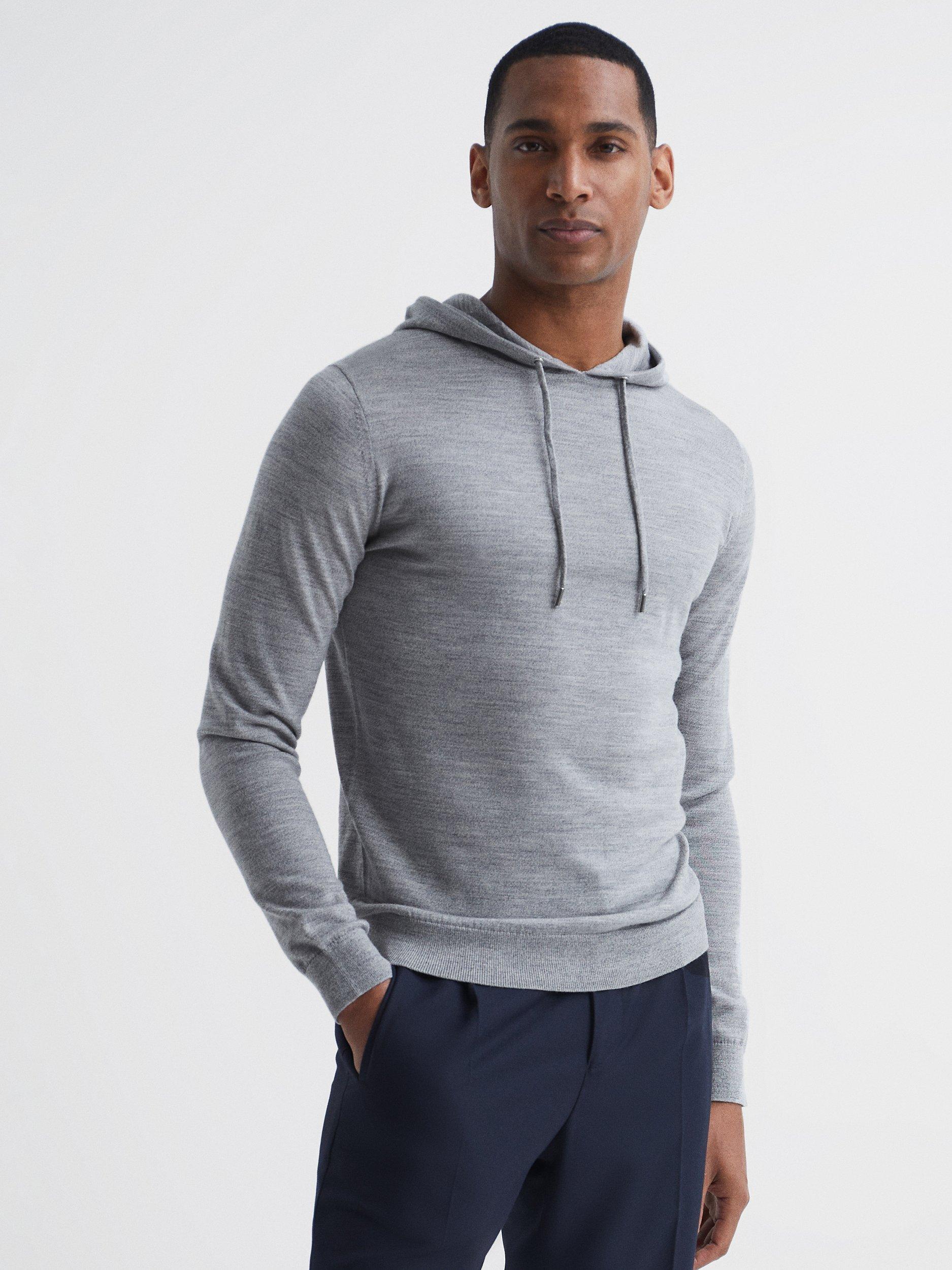 Merino wool pullover hoodie online