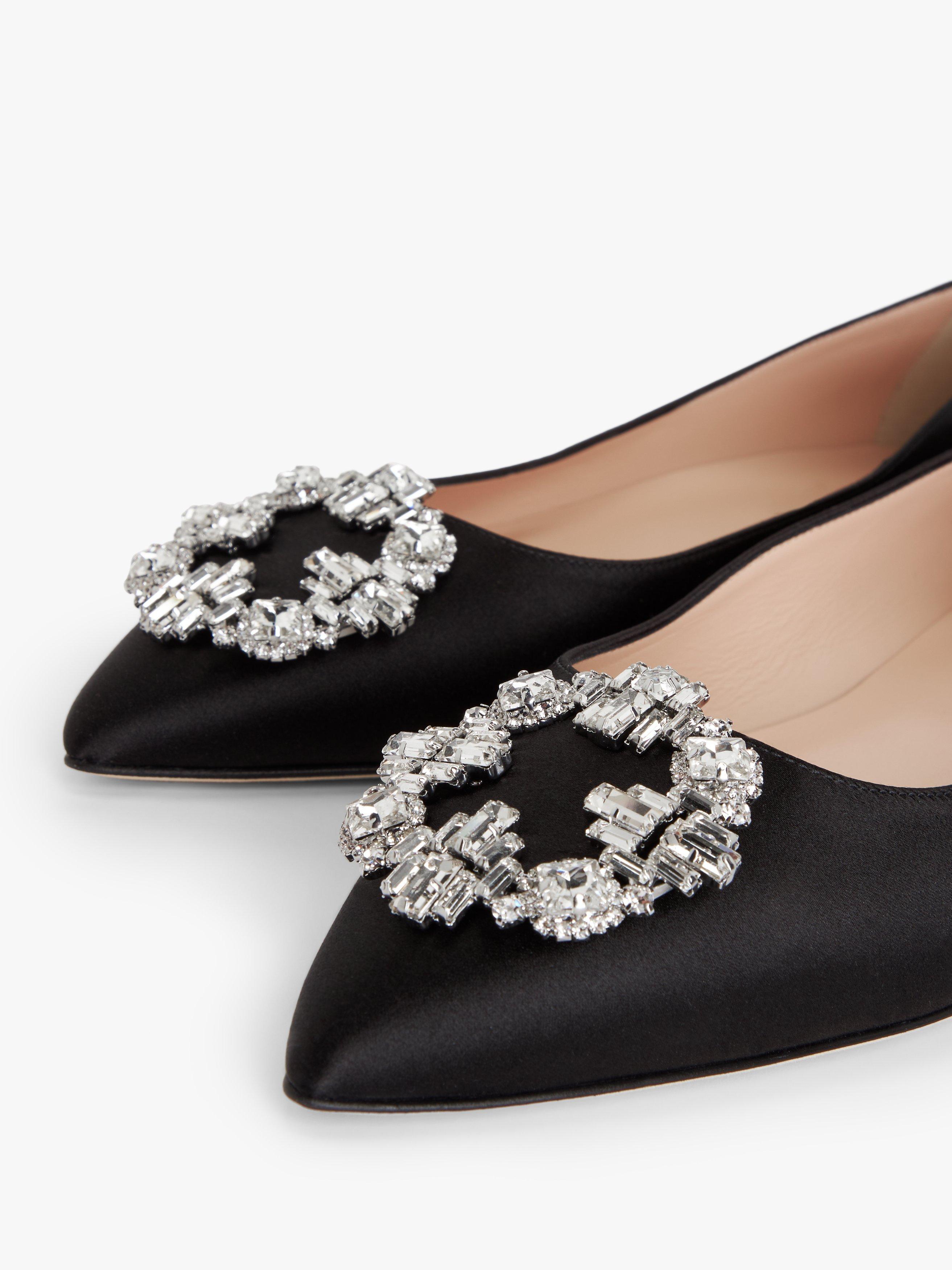 SJP by Sarah Jessica Parker Sonnet Satin Flat Pumps Black