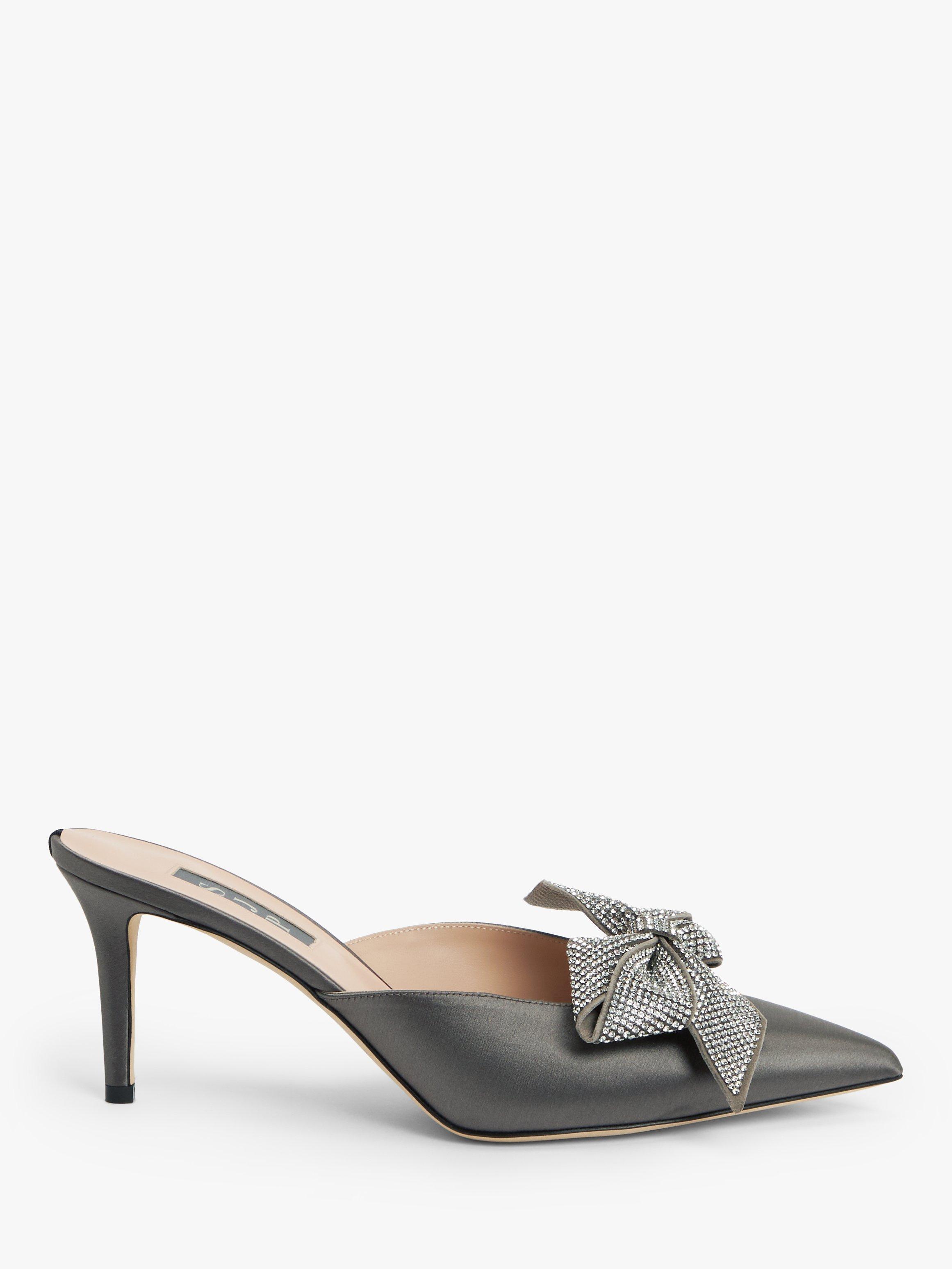 SJP by Sarah Jessica Parker Paley Satin Embellished Bow Mules, Sheldrick