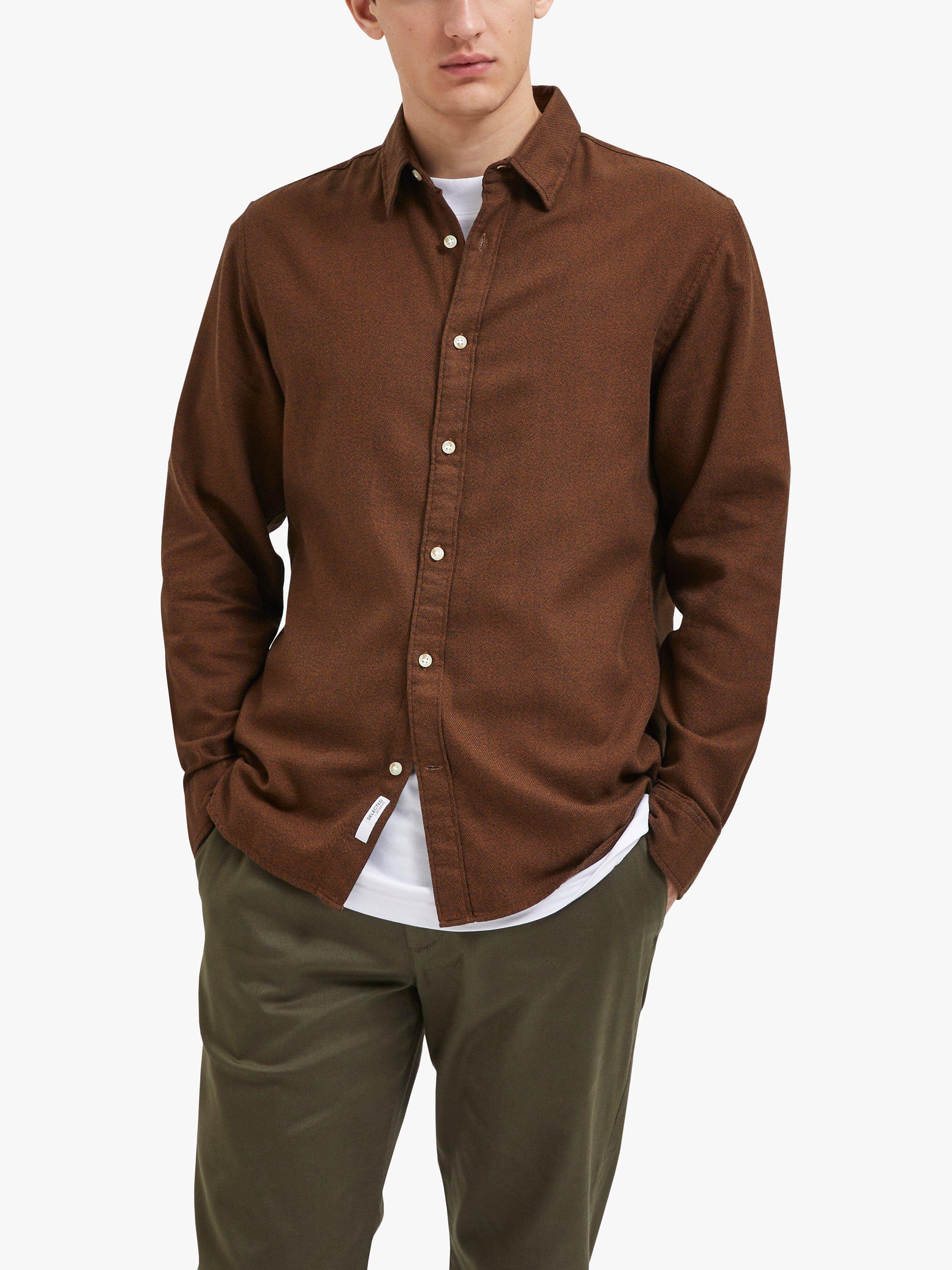 SELECTED HOMME Robin Slim Fit Shirt, Monks Robe, M