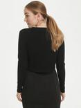 KAFFE Astrid Bolero Cardigan, Deep Black