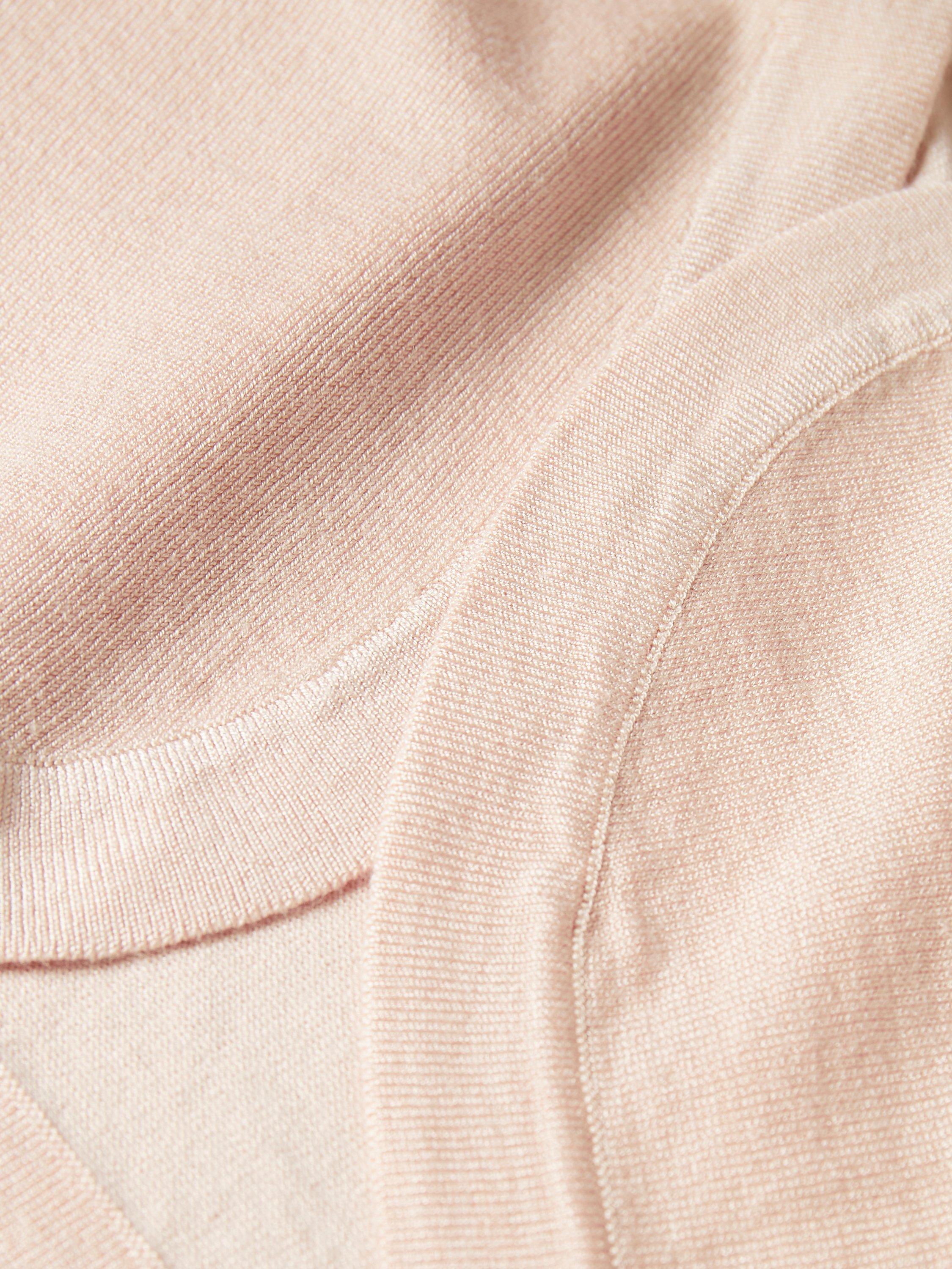 Product image 8 of 8, which shows KAFFE Astrid Short Bolero Cardigan, Peach Whip, XS