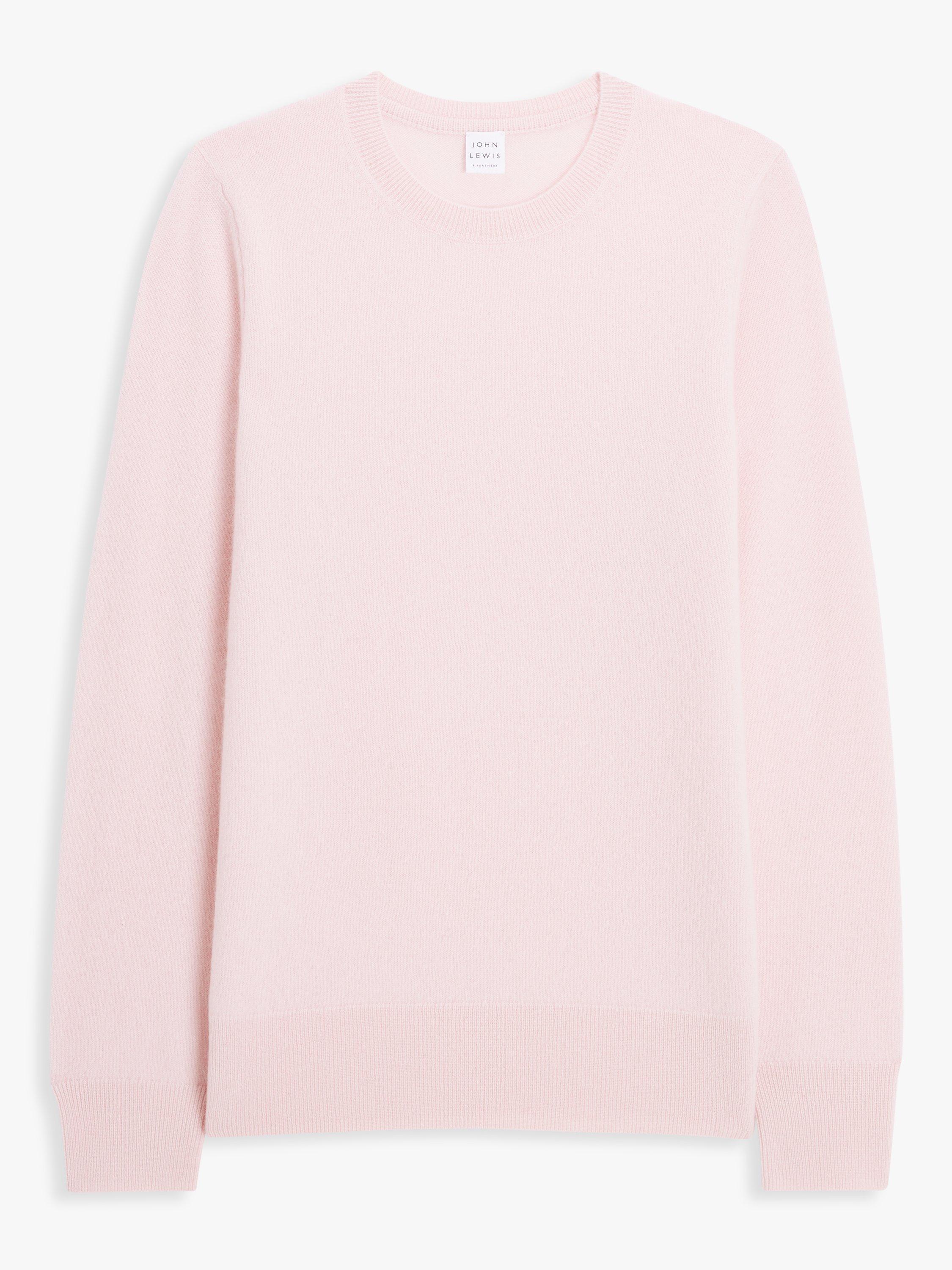 John lewis pink cashmere jumper sales