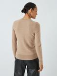 John Lewis Cashmere Crew Neck Jumper, Beige