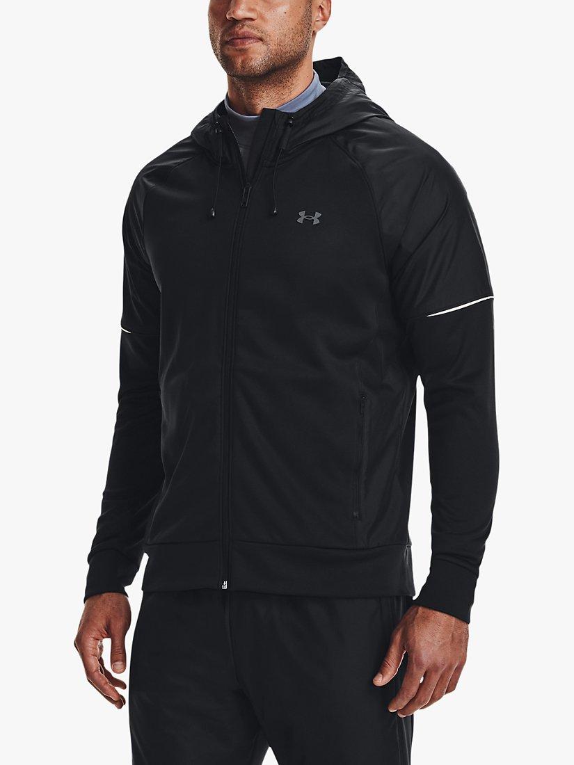 Under Armour Armour Fleece® Storm Full Zip Hoodie, Black/Pitch Grey