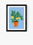 EAST END PRINTS Sifa Mustafa 'When Life Gives You Lemons' Framed Print