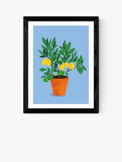 EAST END PRINTS Sifa Mustafa 'When Life Gives You Lemons' Framed Print, Black Frame