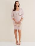 Phase Eight Delphi Cropped Cardigan, Antique Rose