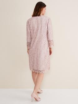 Phase Eight Isabella Lace Coat, Antique Rose - view 2, Antique Rose