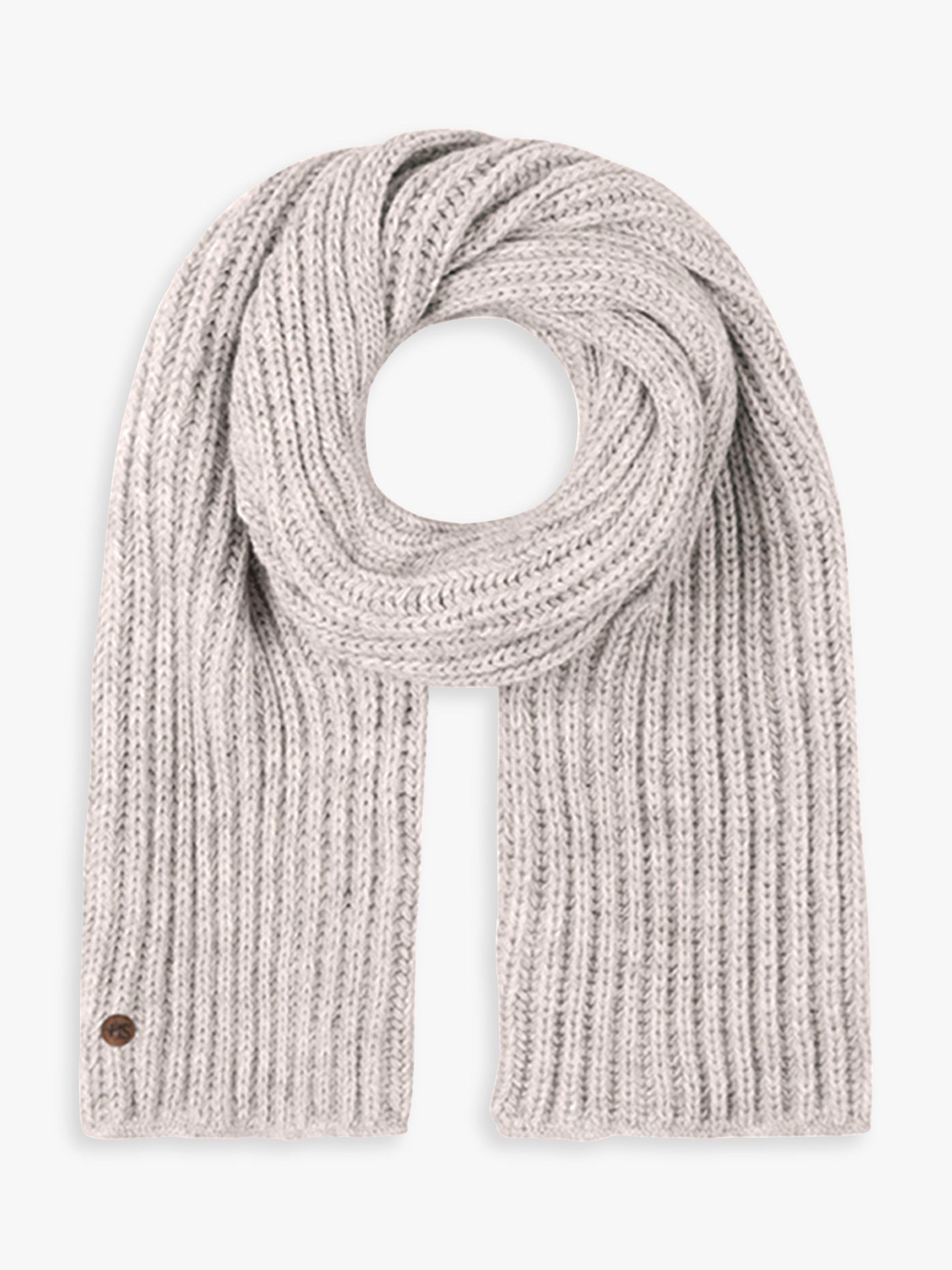 Product image 1 of 1, which shows HotSquash Fisherman Knit Wool Scarf, Shadow Beige, One Size