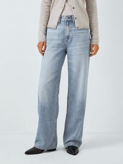 rag & bone Logan Mid Rise Wide Leg Jeans, Audrey